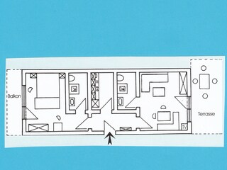 Vakantieappartement Bad König Grondplan 34