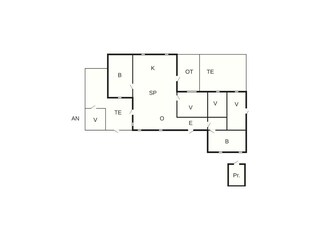 Casa de vacaciones Helligsø Plano de planta 41