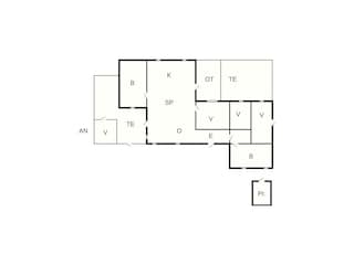 Vakantiehuis Helligsø Grondplan 41