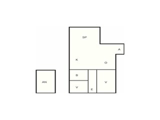 Vakantiehuis Nørlev Strand Grondplan 5