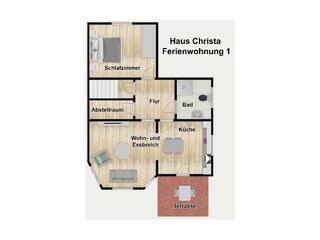 Appartamento per vacanze Wangerooge Registrazione all'aperto 17