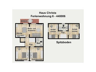 Appartamento per vacanze Wangerooge Pianta del piano 42