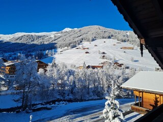 Ausblick auf die Skipiste