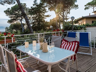 Eigene Terrasse mit Meerblick