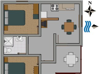 Apartment Sali Ausstattung 15