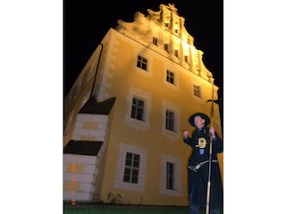 The castle of Lübben & the nightwatchman