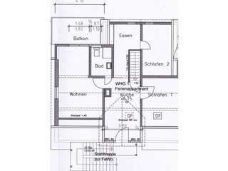 Vakantieappartement Bad Berleburg Grondplan 14