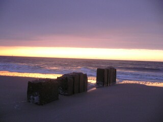 Der Weststrand bei Dämmerung