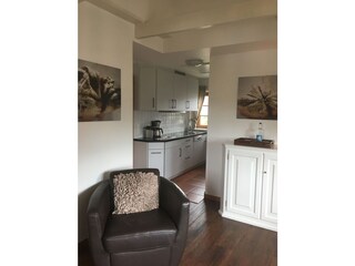 Blick in die offene Küche