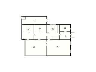 Vakantiehuis Laholm Grondplan 5
