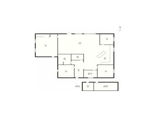 Vakantiehuis Handbjerg Grondplan 48