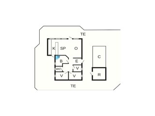 Vakantiehuis Løkken Grondplan 26