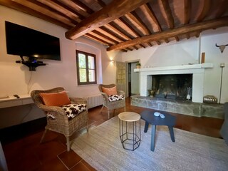 Wohnzimmer, Casa al Pino Riparbella Toskana