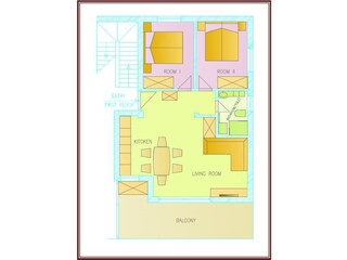 Appartamento per vacanze Rovinj Pianta del piano 21