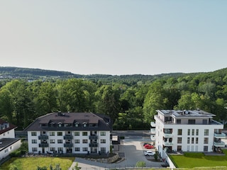Südseite mit direkten Blick in den gräflichen Park