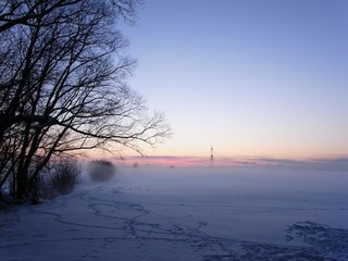 Winterlandschaft vor der Haustüre