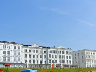 Ansicht der Strandpromenade