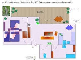 Vakantieappartement Ludmannsdorf Grondplan 19