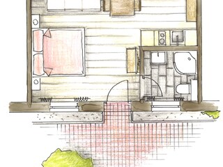 Appartamento per vacanze Zingst Pianta del piano 24