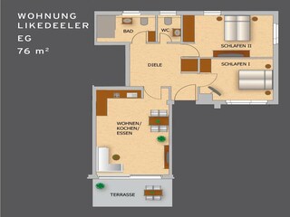 Appartamento per vacanze Juist Ambiente 4