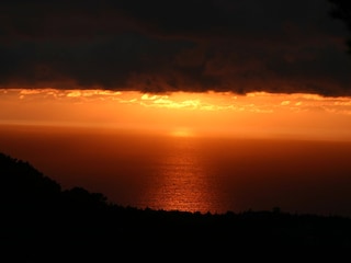 der schönste Sonnenuntergand vom Grundstueck