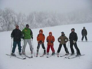 Our guests on the slope opposite