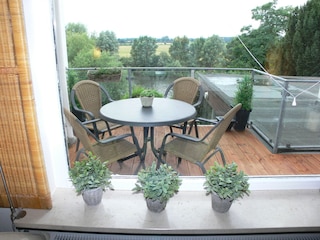 Blick aus dem Wohnzimmerfenster