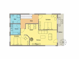 Appartamento per vacanze Hahnenklee Pianta del piano 9