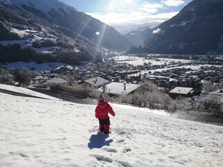Hang zum rodeln direkt vor der Haustüre