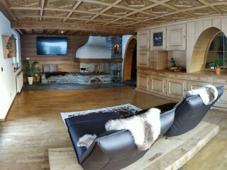 Wohnzimmer Ferienwohnung Mama Gerti St. Gallenkirc