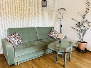 Wohnzimmer mit Ausziecoach