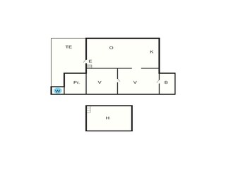 Casa per le vacanze Hvalpsund Pianta del piano 45