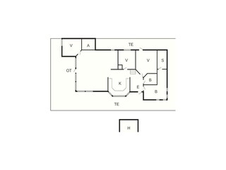 Vakantiehuis Ørding Grondplan 37