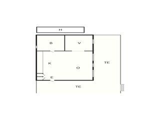 Vakantiehuis Ellös Grondplan 23