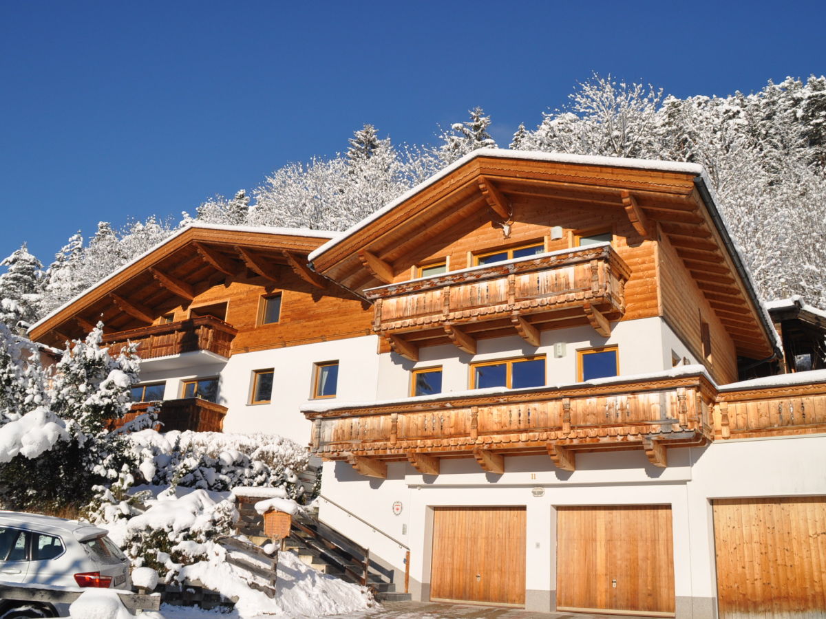 Chalet Schlossblick view from south in winter