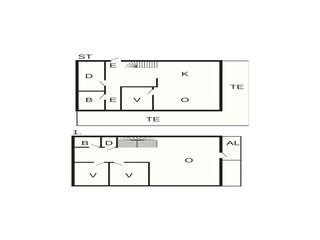 Vakantiehuis Tysnes Grondplan 71