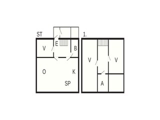 Vakantiehuis Omastrand Grondplan 41