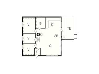 Vakantiehuis Flatraket Grondplan 6