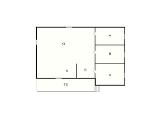 Vakantiehuis Lysøysundet Grondplan 25