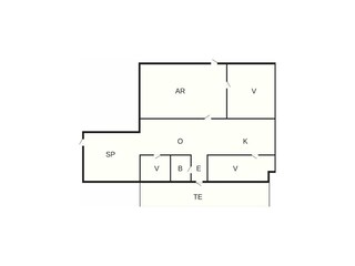 Vakantiehuis Gedsted Grondplan 38