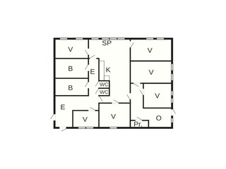 Casa de vacaciones Oksvoll Plano de planta 7
