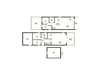 Vakantiehuis Brattvåg Grondplan 54