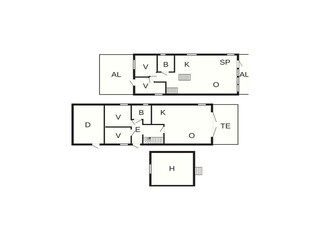 Vakantiehuis Brattvåg Grondplan 54