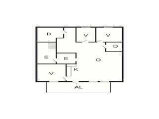 Appartement Eresfjord Grondplan 58