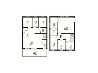 Vakantiehuis Eresfjord Grondplan 58