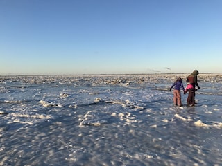 Winterspaß auf dem Jadebusen