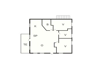Appartement Masfjorden Grondplan 11