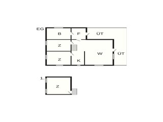 Vakantiehuis Leirvik Grondplan 5