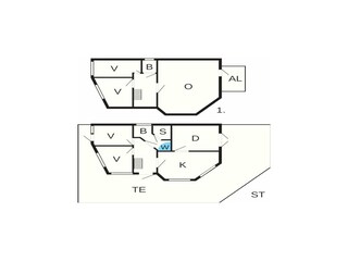 Vakantiehuis Eresfjord Grondplan 75