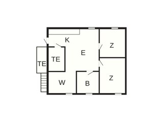 Casa de vacaciones Eresfjord Plano de planta 15